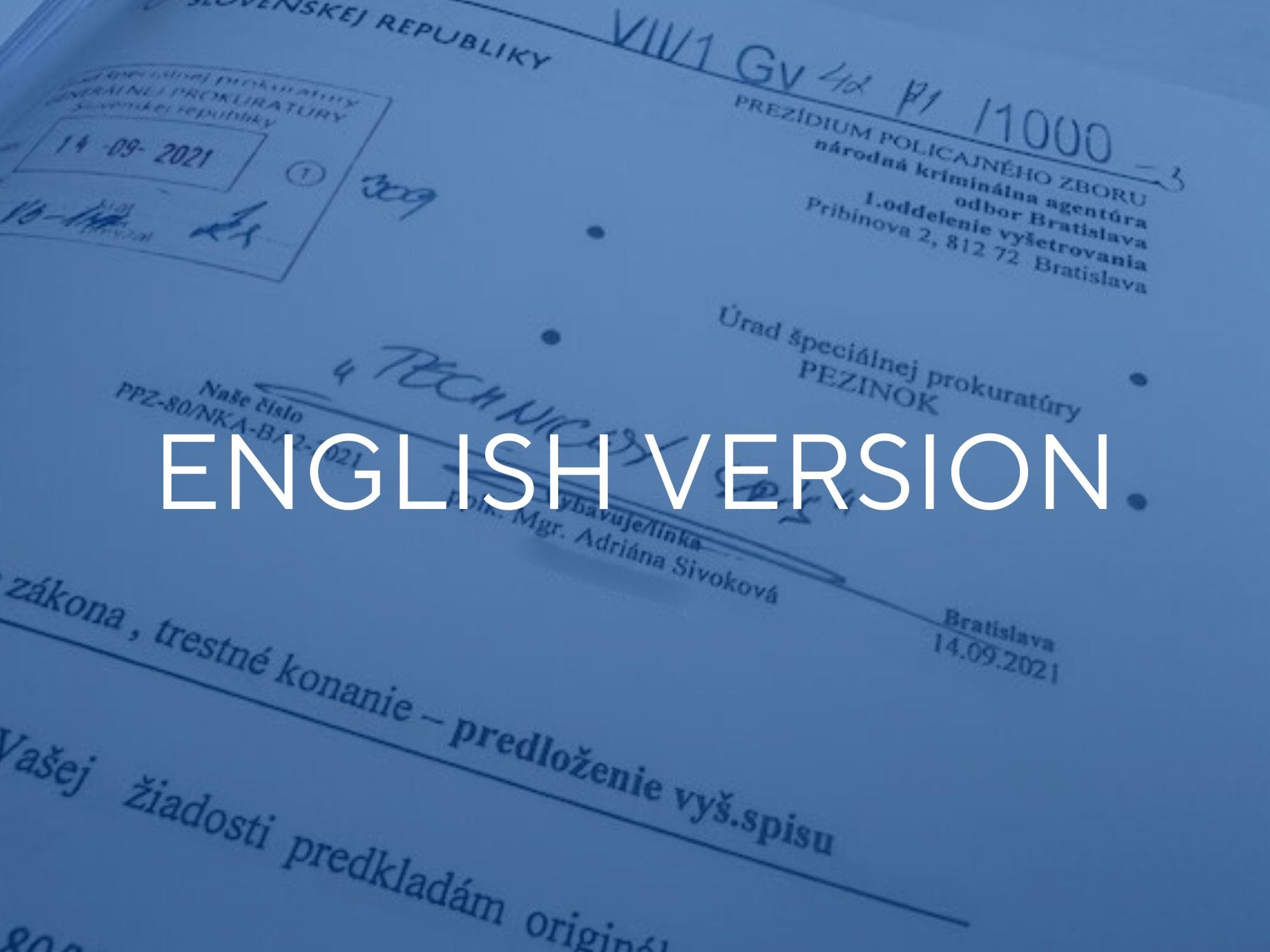 Covering up interrogations and giving instructions on what you'd rather not be written. Six details of the Čurilla et al. accusation